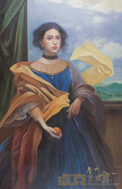 邢健健 2003年作 梦娜的肖像 149×99cm